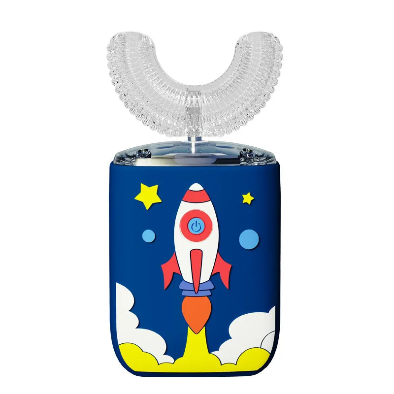 Space Themed Automatic U Shaped Toothbrush for Children